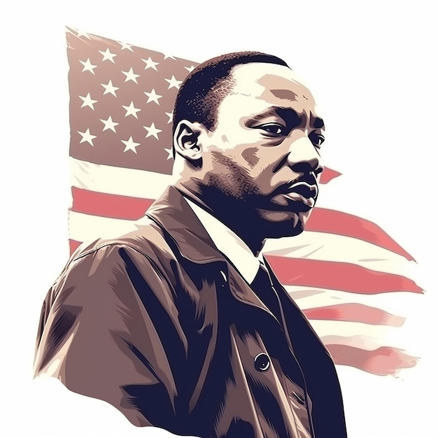 Foto mlk dag martin luther king jr. generatieve ai