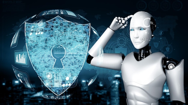 mlp ai robot using cyber security to protect information privacy