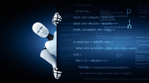 未来机器人人工智能 人类人工智能 AI 编程编码