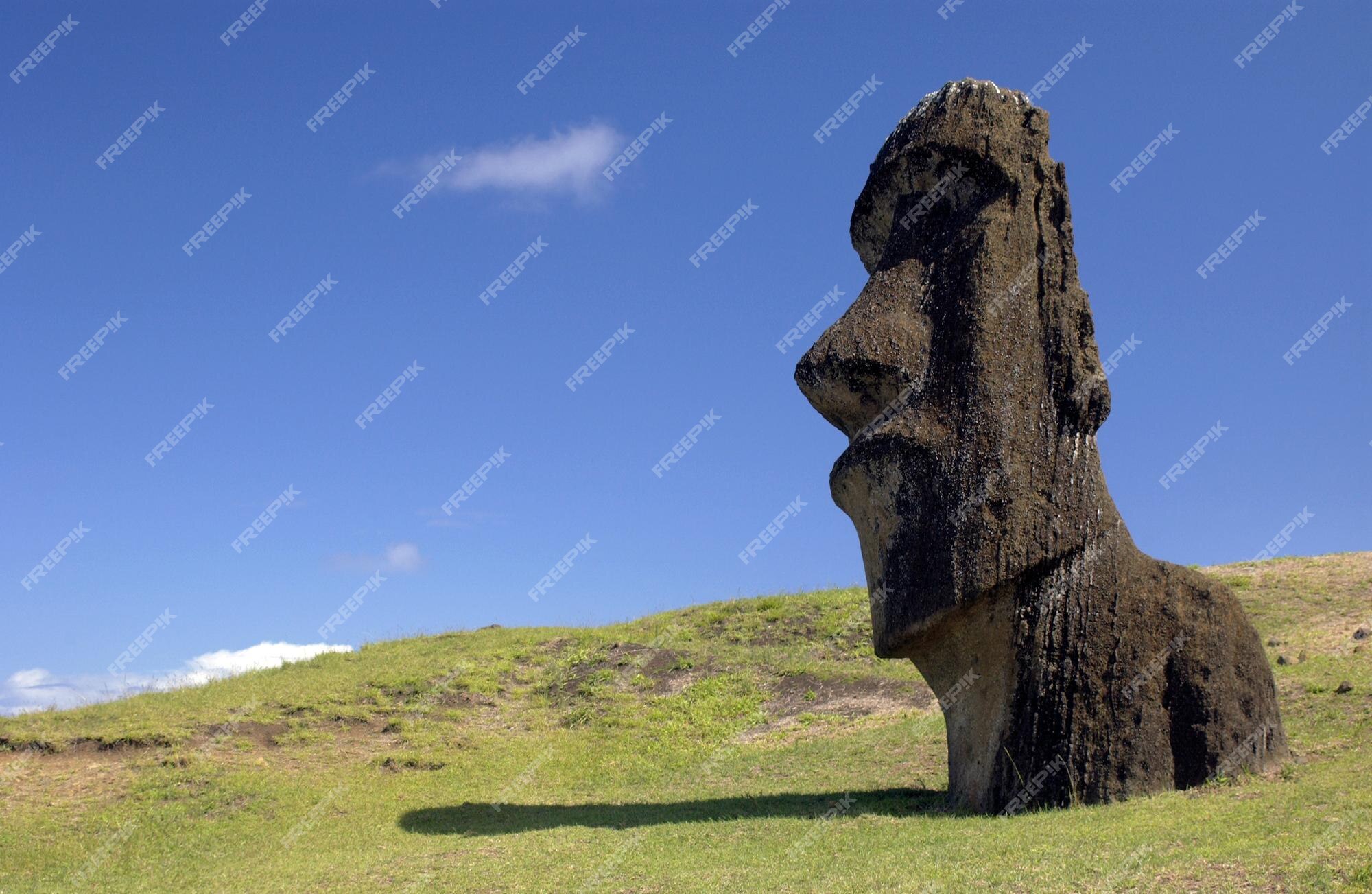 Easter Island Moais icons for free download, Freepik