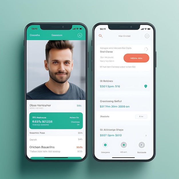 Mobile App Design of Healthcare Patient Appointment App Design Modern and Minimal Creative Layout