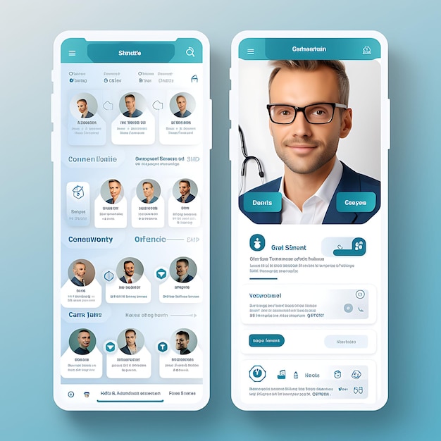 Mobile App Design of Healthcare Telemedicine App Design Clean and Professional Th Creative Layout