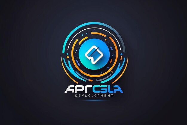 Photo mobile app development logo