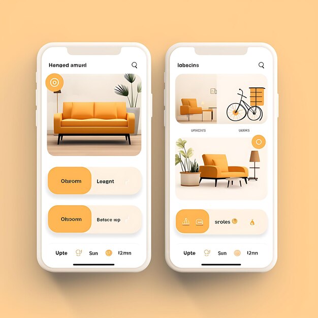 Mobile App Layout Design of Furniture Delivery With Spacious and Organized Layout and Ne Concepts