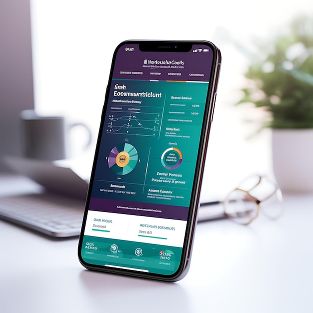 투자 교육 플랫폼의 모바일 앱 레이아웃 디자인 매력적이고 인터랙티브한 레이우 개념