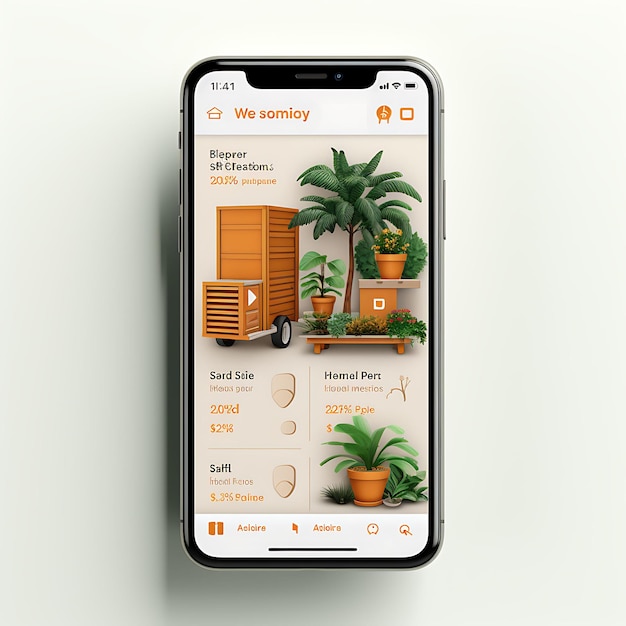 Mobile App Layout Design of Art Print Delivery met creatieve en artistieke lay-out en Vib concepten