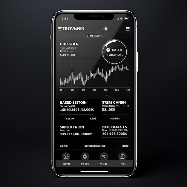 Мобильное приложение Layout Design of Stock Portfolio Manager Профессиональные и сложные концепции Layou