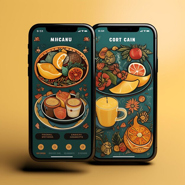 Mobile App of Mexican Cantina Festive and Lively Concept Design Mexican in Food and Drink Menu