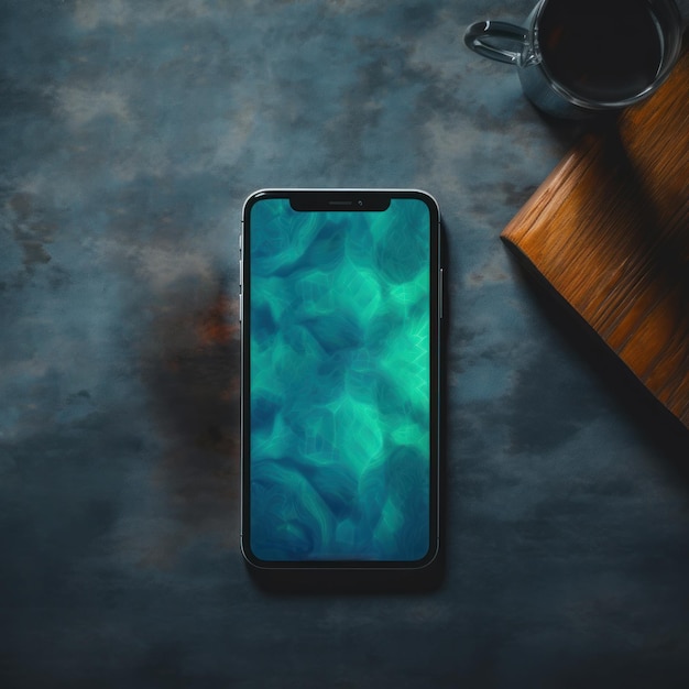 Premium AI Image a mobile display showing the camera color quality