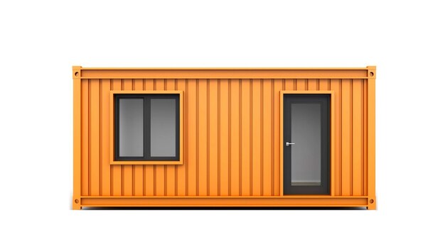 Foto edifici per uffici mobili o uffici per container per cantieri edili container per spedizioni cabine portatili per case e uffici illustrazione ai generativa