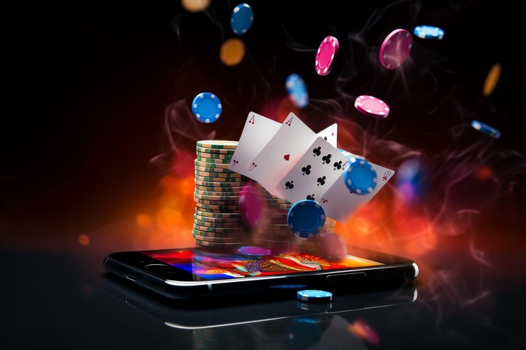 Foto mobile phone casino ontketent de sensatie van poker en casino spellen op 02289 00