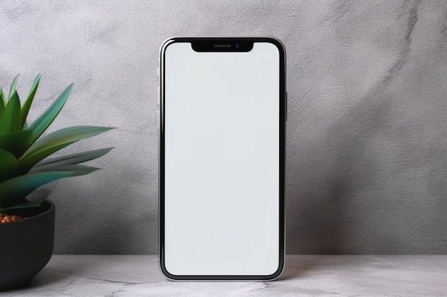 Mobile phone mockup Generated in ai