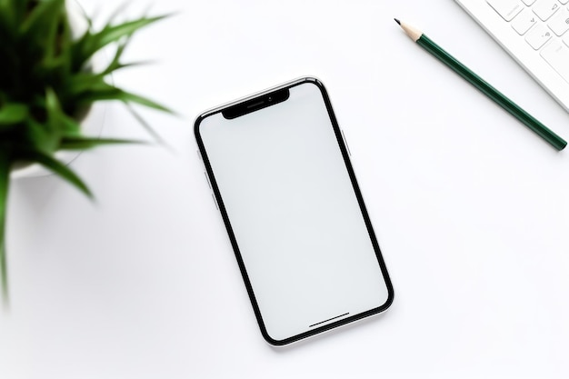 Mobile phone mockup Illustration AI GenerativexA