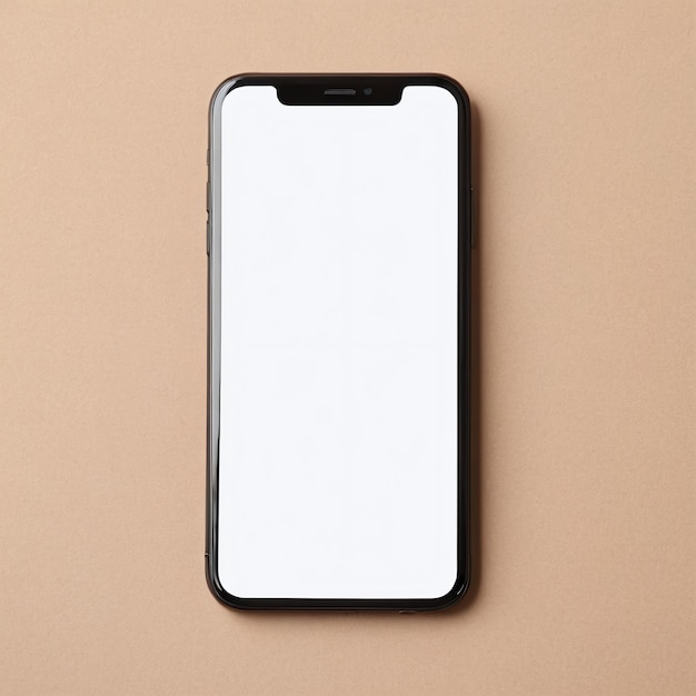 Mobile phone mockup on isolated background