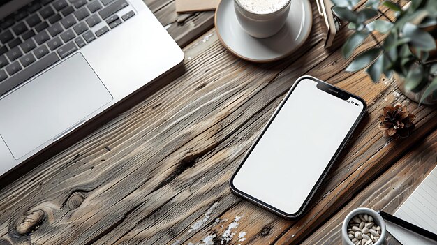 Photo mobile phone mockup screen