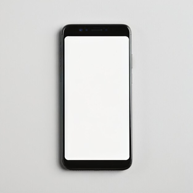 Photo mobile phone mockup template smartphone on isolated background studio shot product photography