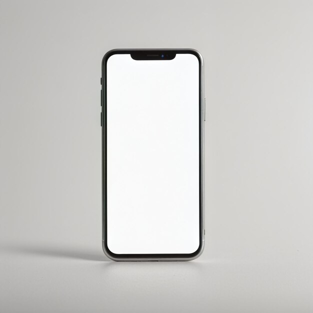 Mobile phone mockup template smartphone on isolated background studio shot product photography