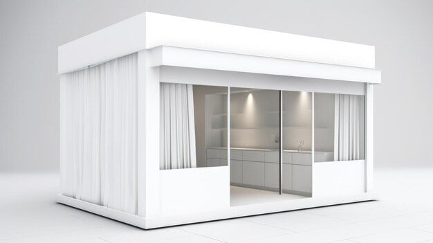 Mobile shop isolated on white background Generative AI