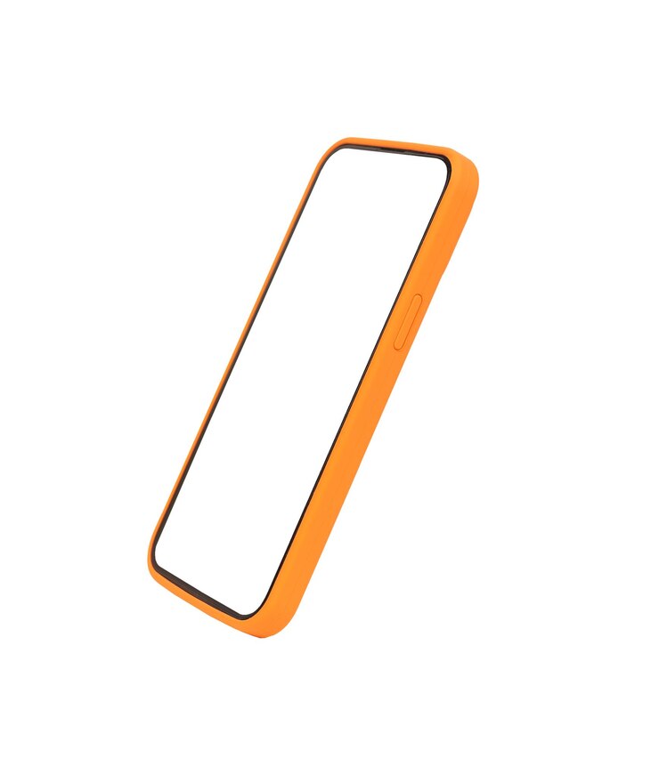 Photo mobile smart phone screen mock up smartphone display mockup angle view isolated on white