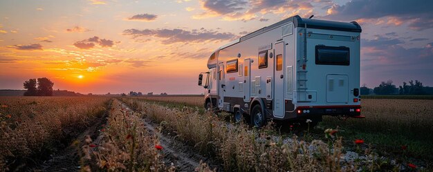 Photo mobile soil testing labs onthespot background