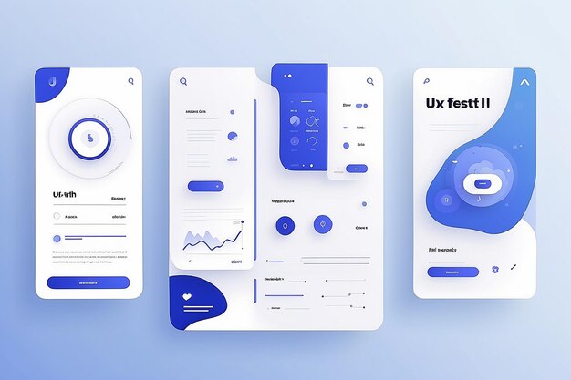 Photo mobile ui ux concept illustration