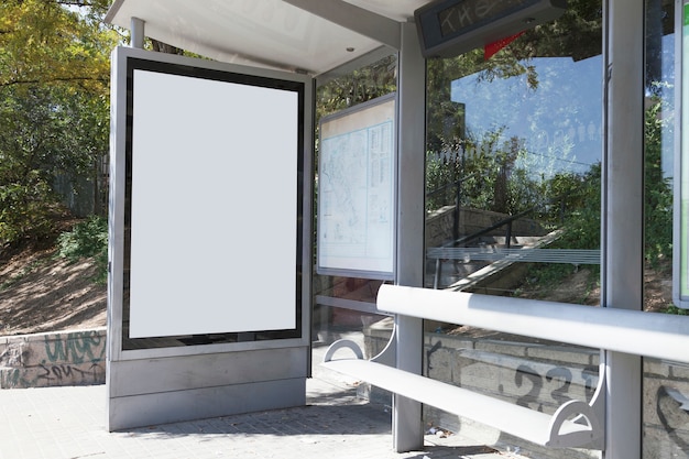 Макет световой шкаф для рекламных щитов в автобусном убежище