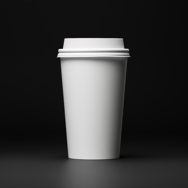 Foto mock up coppa di caffè con materiale di carta