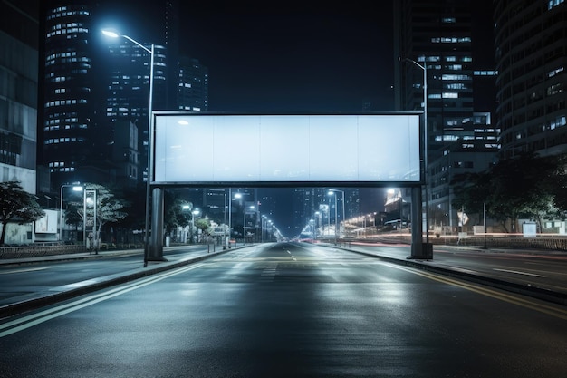 Mock up Corporate branding billboard isolate background Generative AI