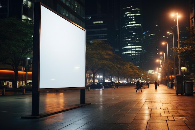 Mock up Corporate branding billboard isolate background Generative AI