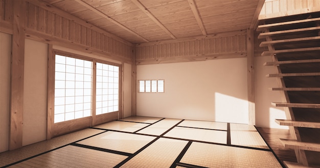 Mock up, Japanese empty room tatami mat Designing the most beautiful