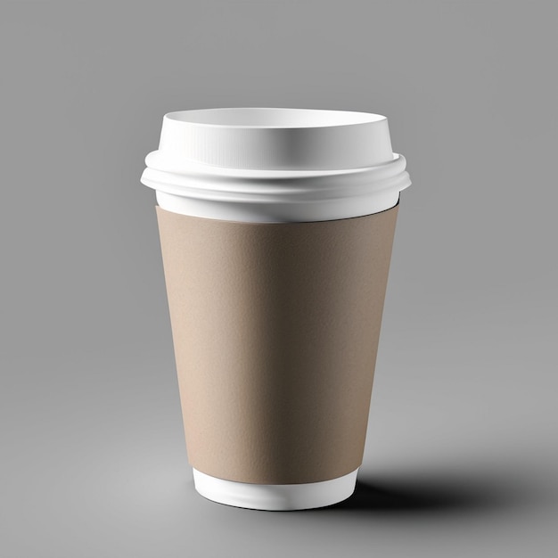 Мокет бумажной чашки для кофе на вынос