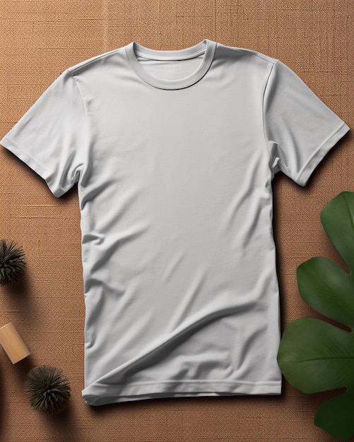 Mock Up Plain TShirt Front Isolated