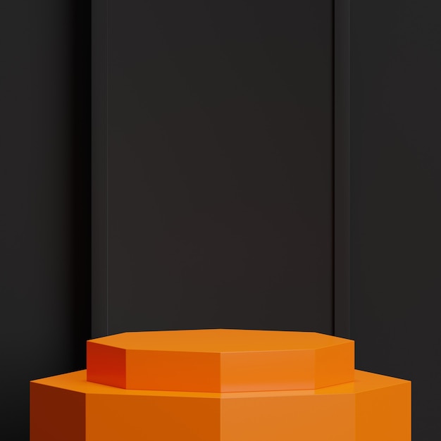 Mock up podium for product presentation abstract scene minimal concept