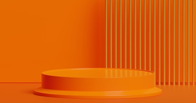 Mock-up podium voor productpresentatie abstract minimaal concept