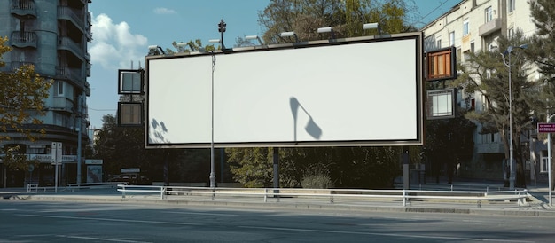 Mock-up van een billboard