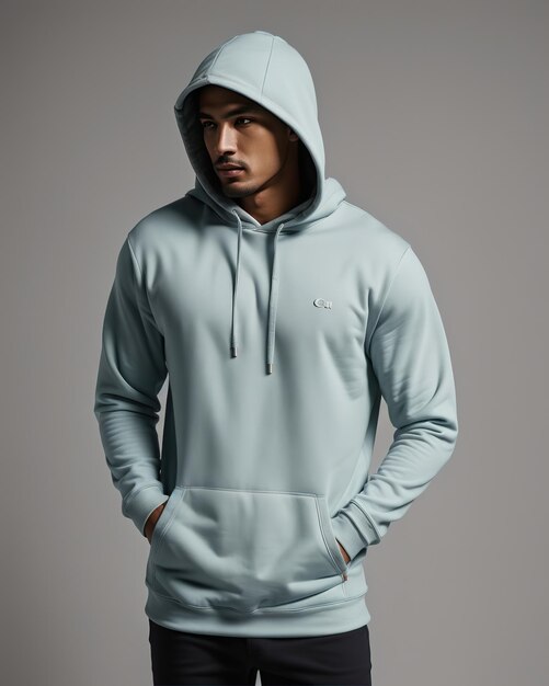 Mock-up van een hoodie voor mannen