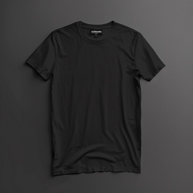 Mock-up van een zwart T-shirt