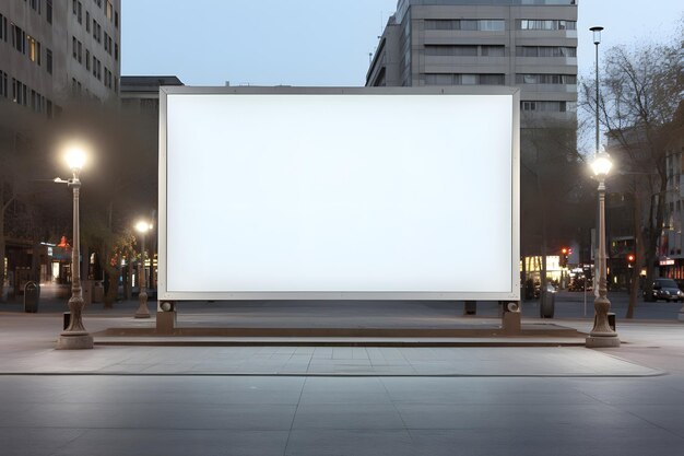 Mock-up van het billboard scherm buiten blank billboard billboard screen mock-up billboard blank