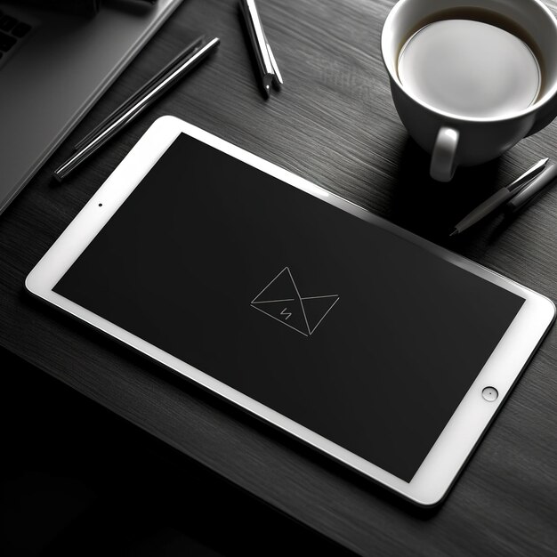 Foto mock-up van tablet