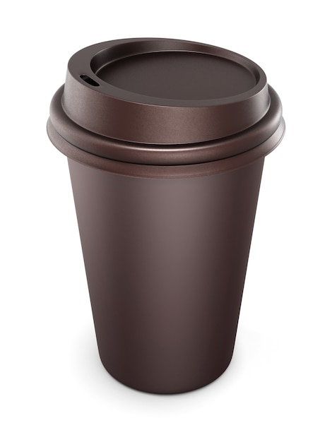 Mock up voor uw design wegwerpbekers voor koffie met deksel