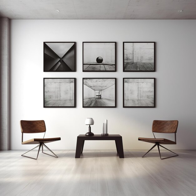 Photo mock up for wall art