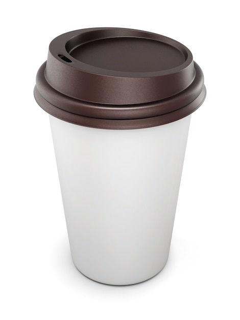 Photo mock up for your design disposable cups for coffee with lid