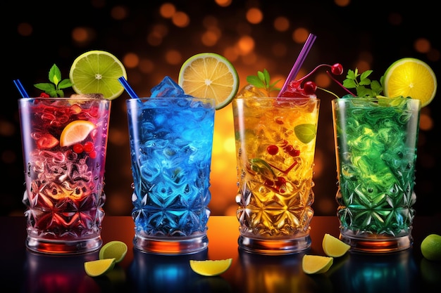 Mocktail Mosaics Colorful Drink Creations