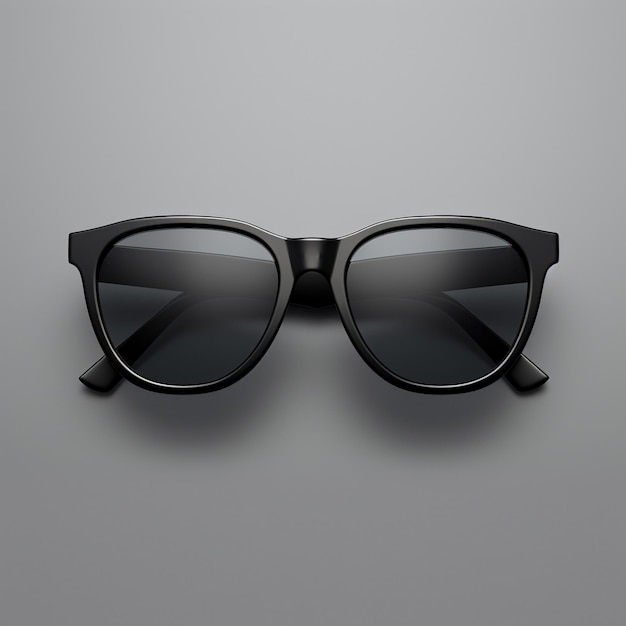 브랜드 없는 검은색 선글라스 모형