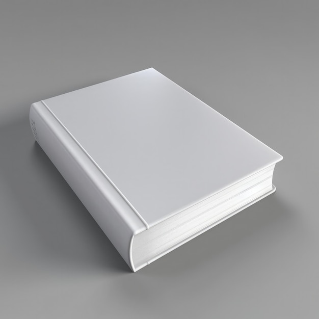 Photo mockup of a blank empty book