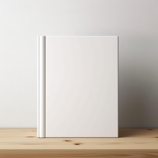 Photo mockup of a blank empty book