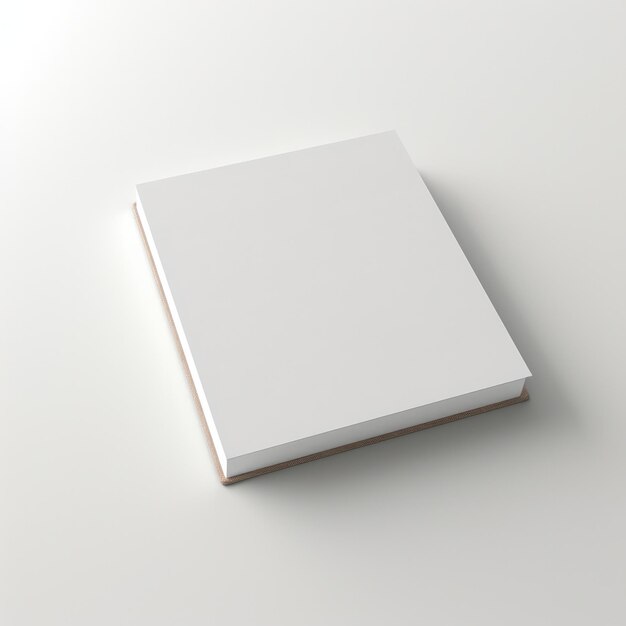 Photo mockup of a blank empty book