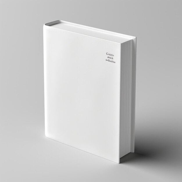 Photo mockup of a blank empty book