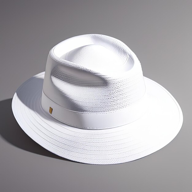 Foto mockup del design del cappello bianco