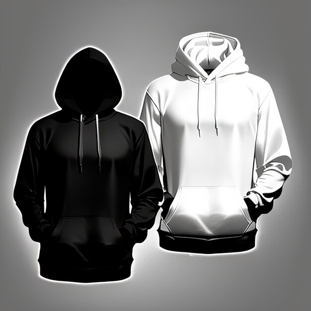 Photo mockup of blank hoodie design